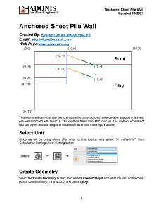 Anchored Sheet Pile Wall