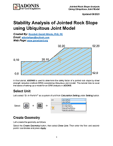 Stability Analysis of Jointed Rock Slope using Ubiquitous Joint Model