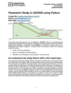 Parametric Study in ADONIS using Python